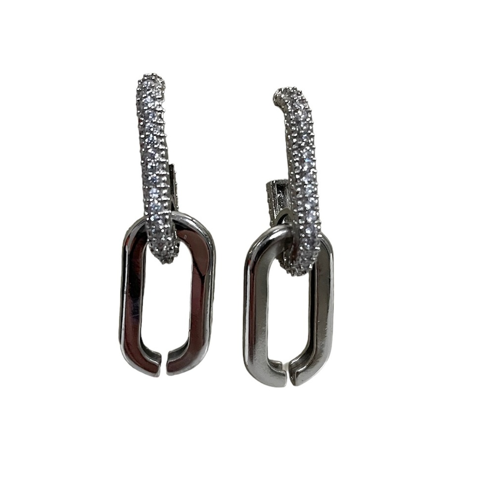 NWOT, Double chain earrings